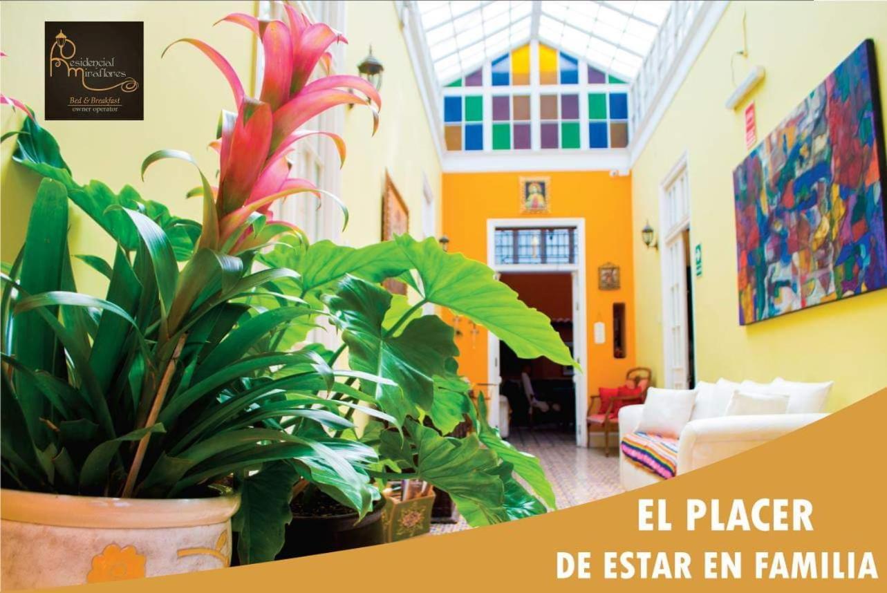 Residencial Miraflores B&B Лима Екстериор снимка